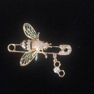 Bumblebee Rhinestone  Brooch